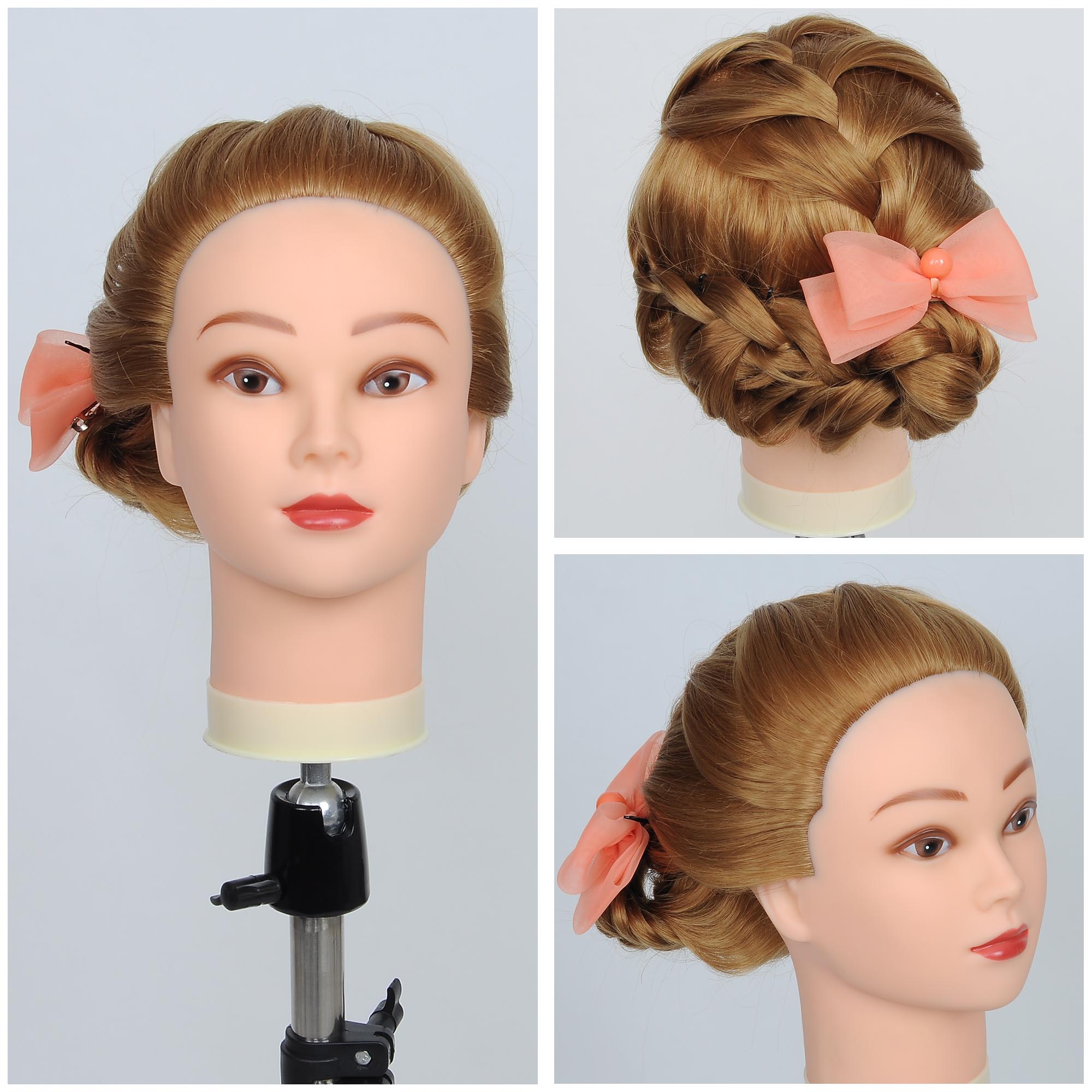22" 24" Practice Training Head 50 Real Hair Hairdressing Mannequin