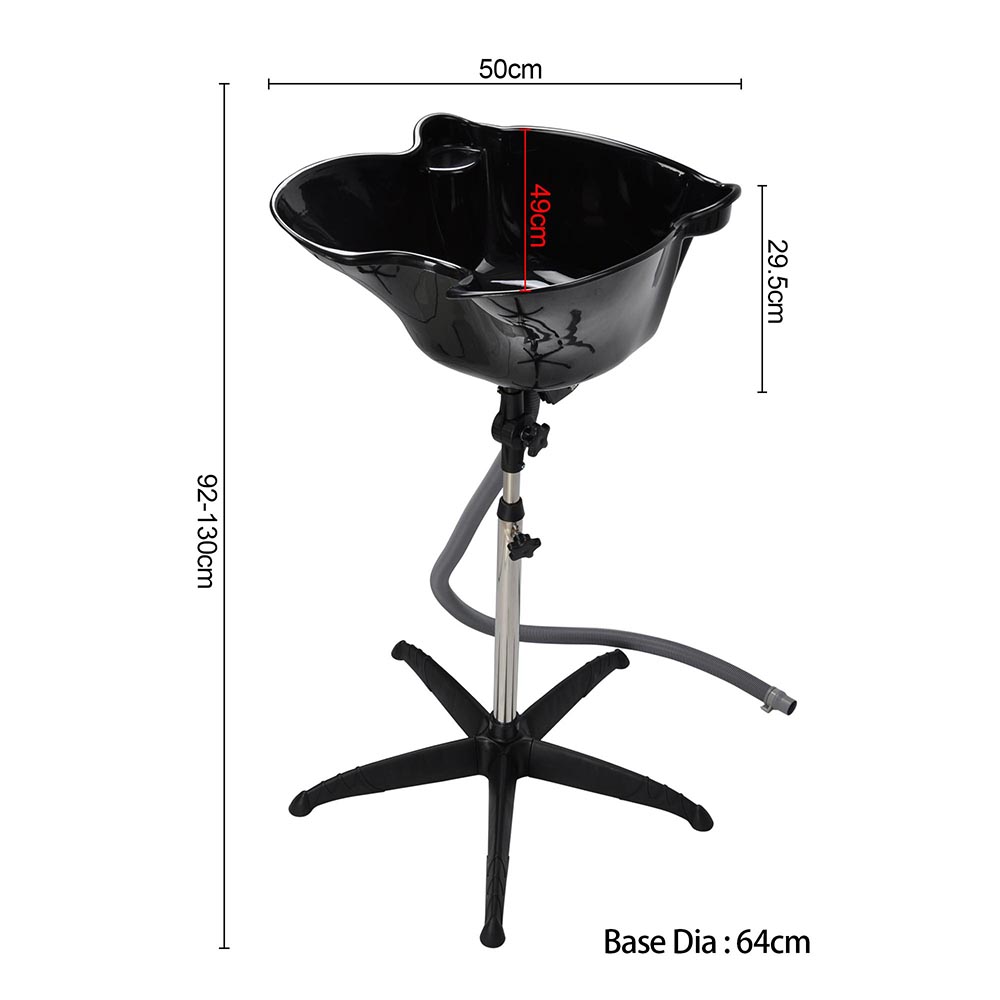 Shampoo Sink Adjustable Salon Hair Washing Basin Portable Mobile