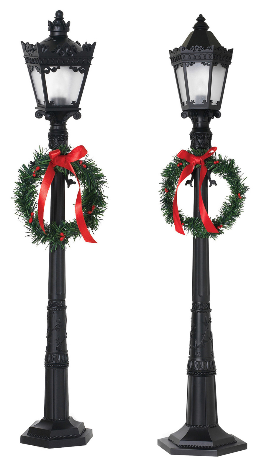 26Inch Tall Electric Indoor Holiday Square And Hexagonal Street Lamp