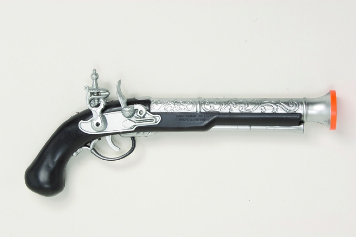 11.5" Pirate Pistol Buccaneer Plastic Flintlock Toy Gun Weapon Prop