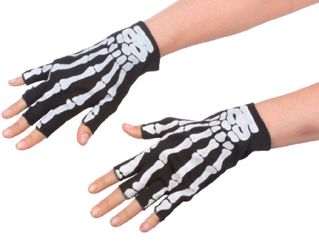 Undertale Merch SATINIOR Skeleton Fingerless Gloves For Women Men