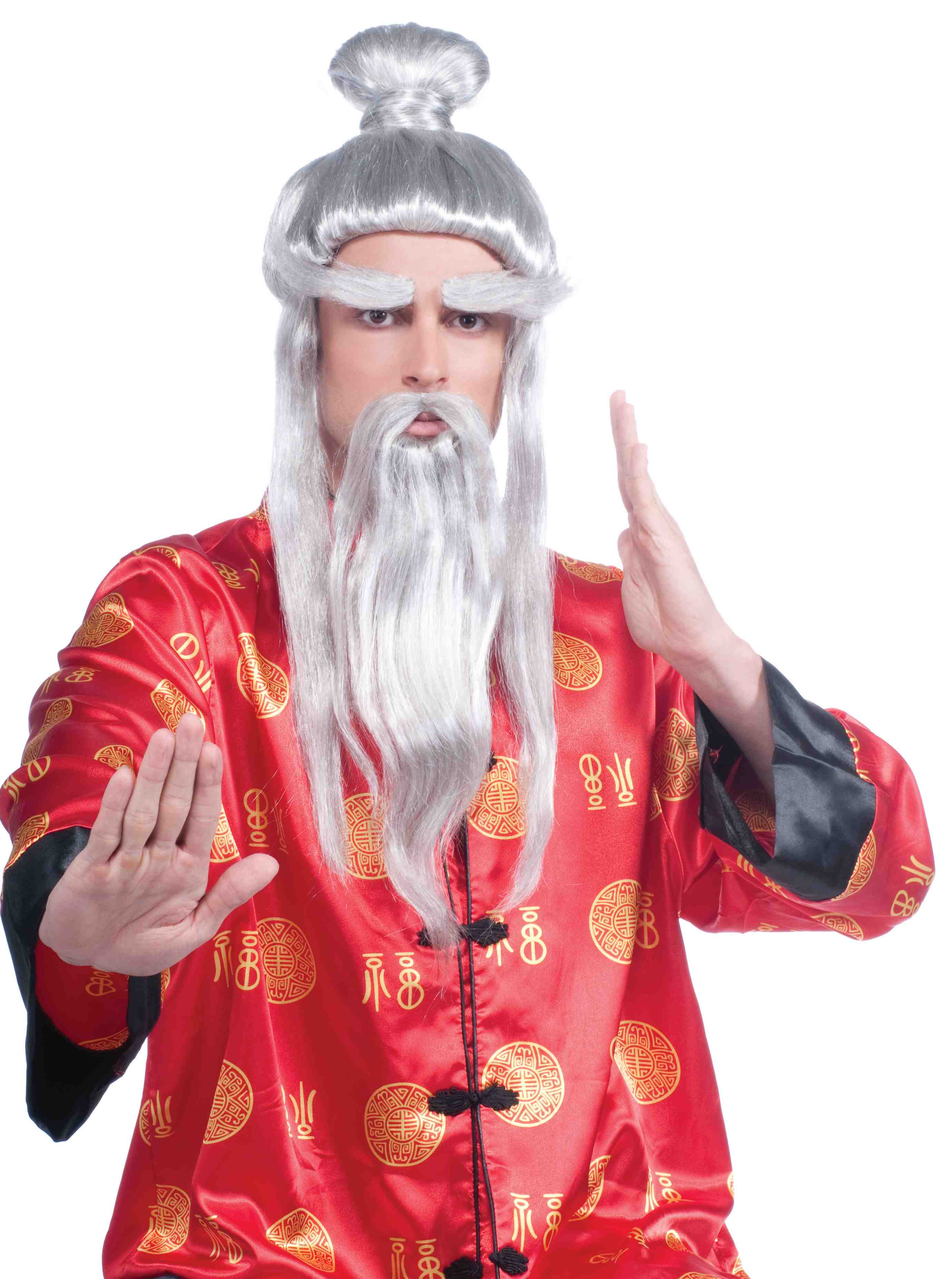 Martial Arts Master White Wig Kung Fu Master Japanese Men S