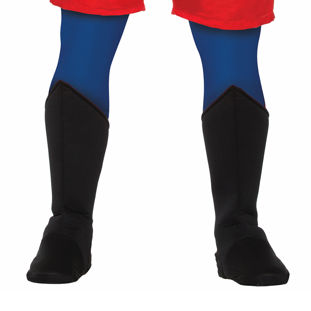 Adult Superhero Shoe Covers Boot Tops Blue Unisex Costume Accessory MED