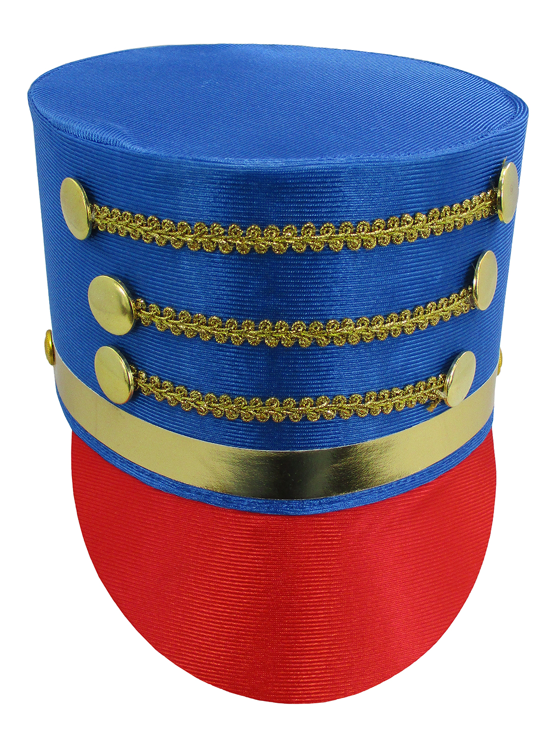 Blue Toy Soldier Hat Drum Major Nutcracker Christmas Halloween Costume Accessory