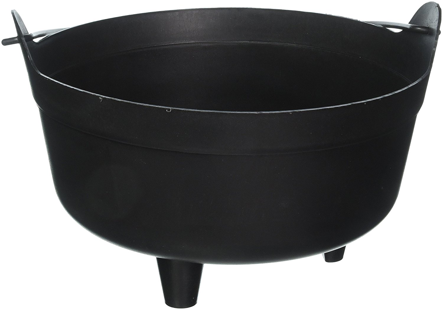 14" Halloween Pumpkin Punch Bowl Cauldron Black Kettle Prop Decoration