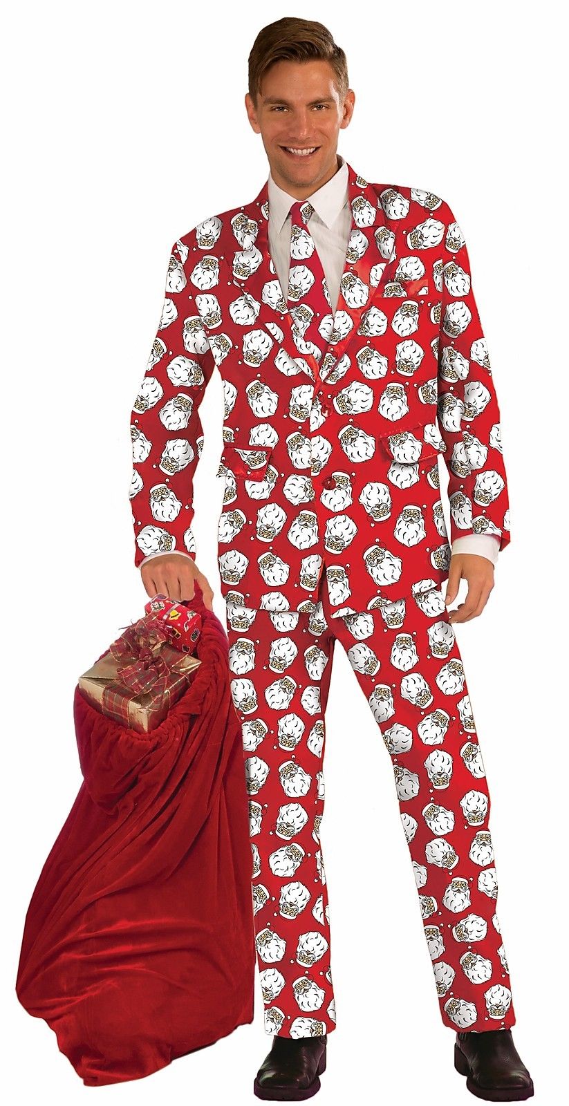 christmas santa claus print formal suit jacket pants adult christmas santa claus print formal suit jacket pants adult