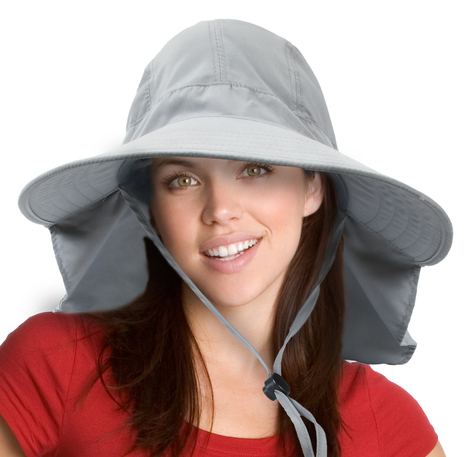 Sun Blocker Large Bill Neck Flap Women Hat UPF 50+ Wide Brim UV