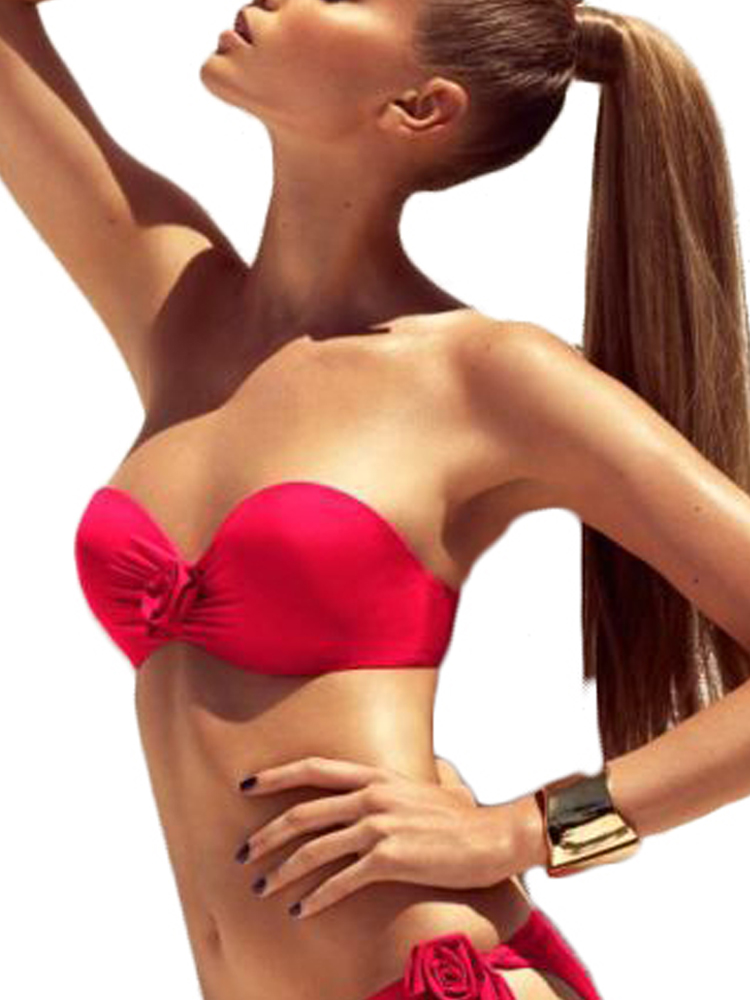 Rose Cybelle Chantelle Florea Bikini Top Strapless 2456 Underwired Padded