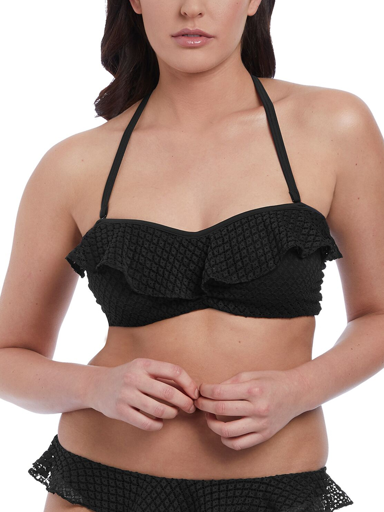 Freya Swimwear Bohemia Bandeau Padded Bikini Top White 2971