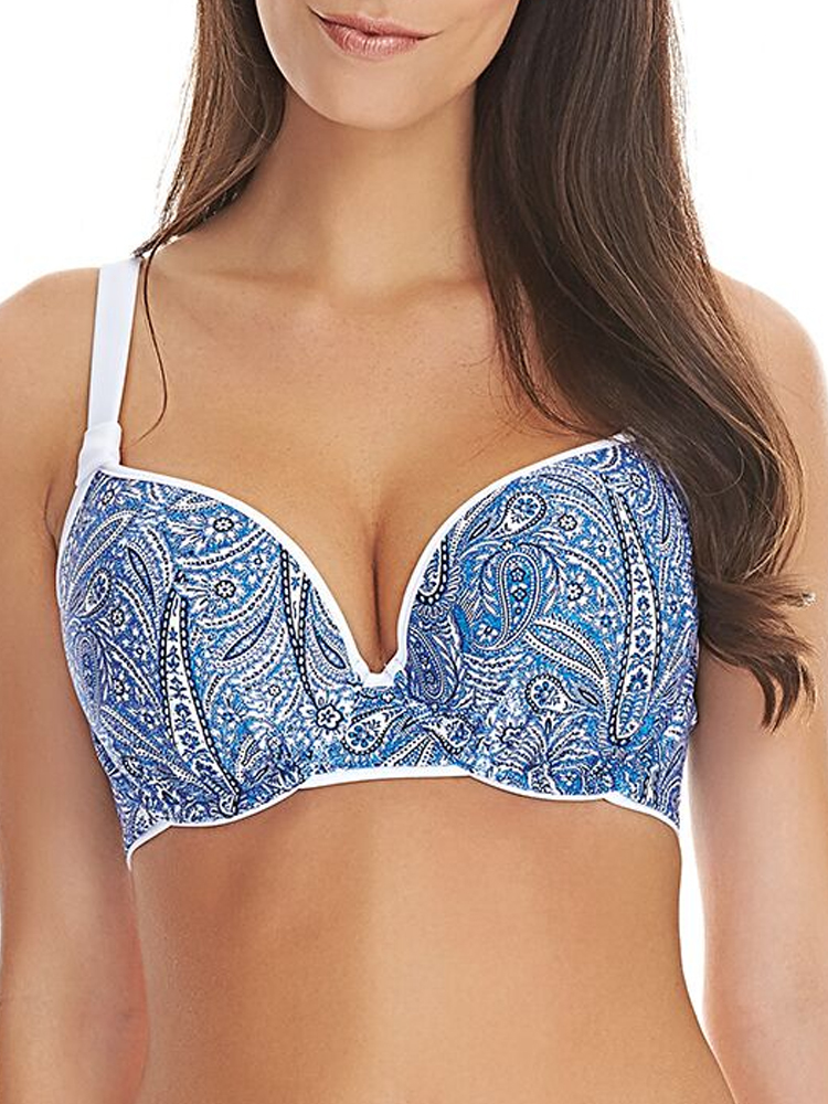 BNWT Authentic Agent Provocateur Mandi Bra Thong Brief Brown Blue