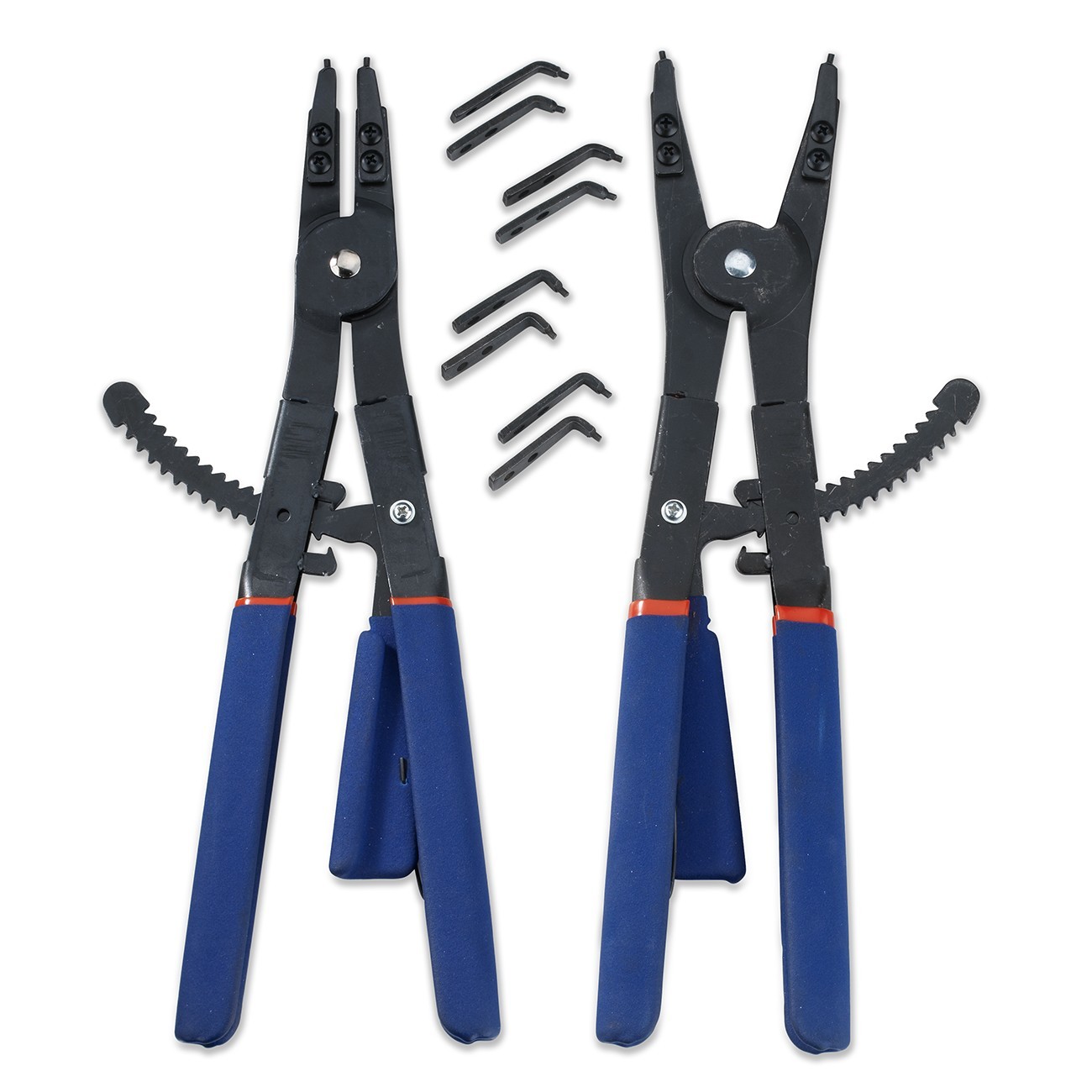2PC Snap Ring Plier Set 16" External & Internal With Straight, 45