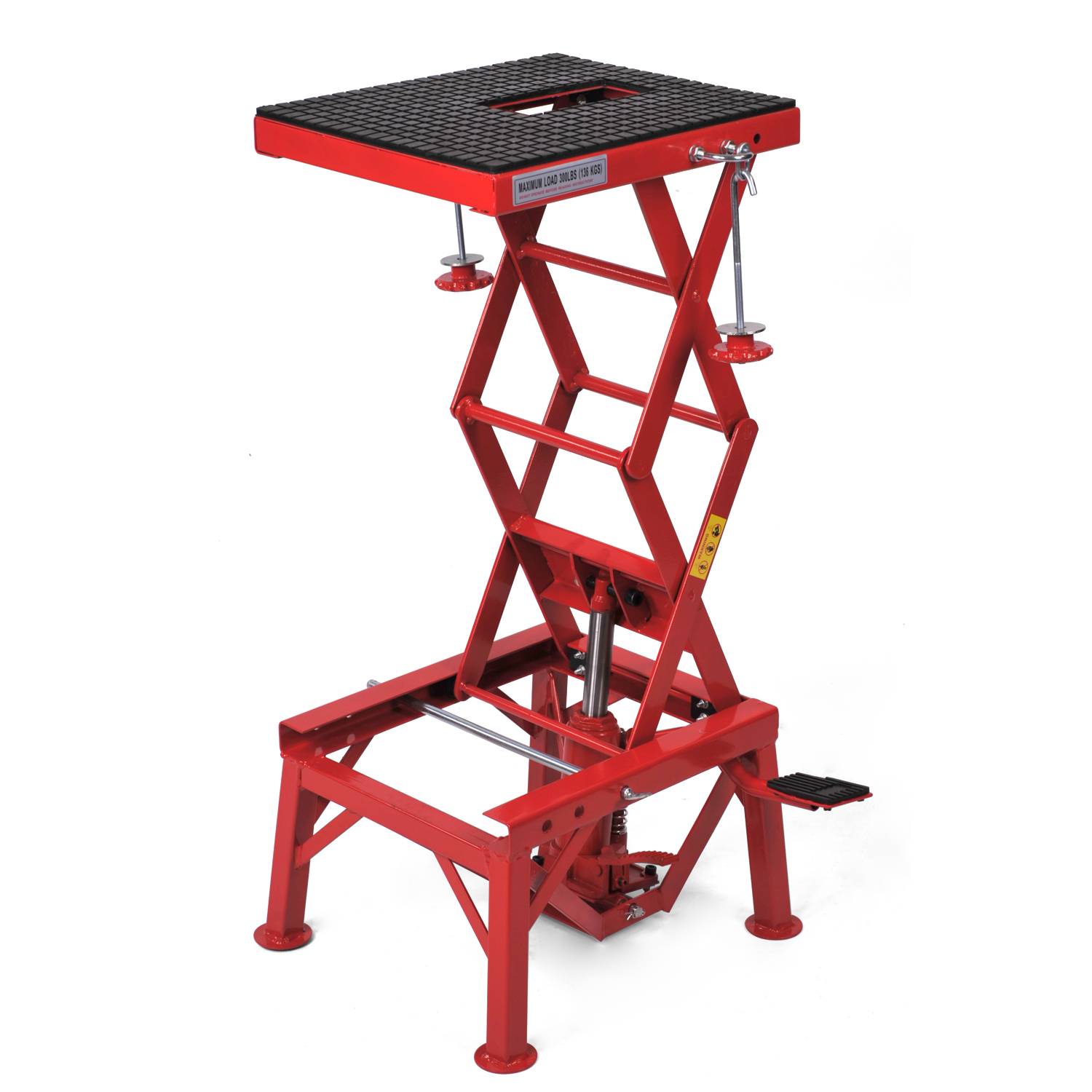 300lb motorcycle hydraulic scissor floor jack lift | wide deck 300lb motorcycle hydraulic scissor floor jack lift | wide deck