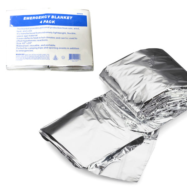 4 pack emergency blanket