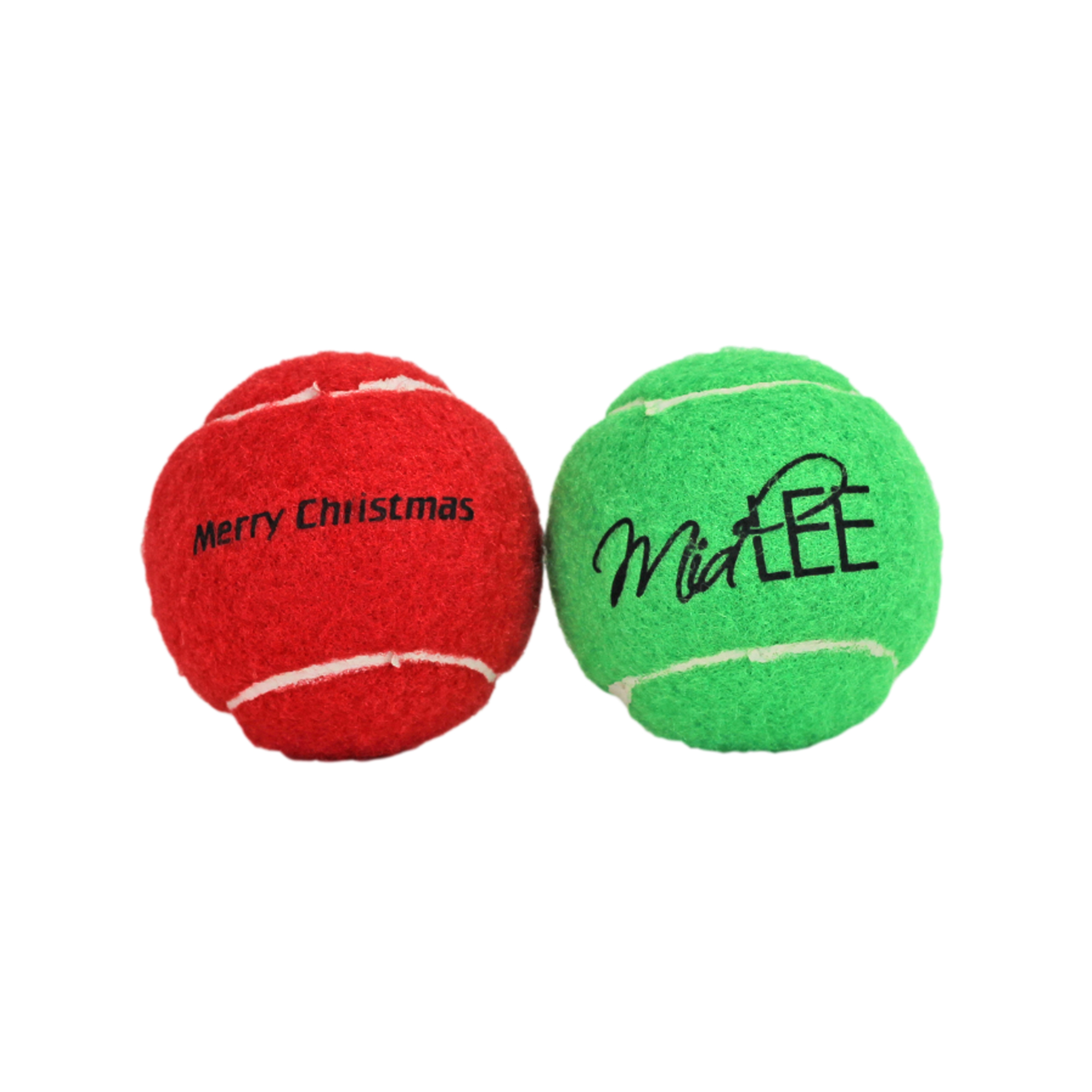 Pelotas de tenis Midlee Christmas para perros - Imagen 8 de 10