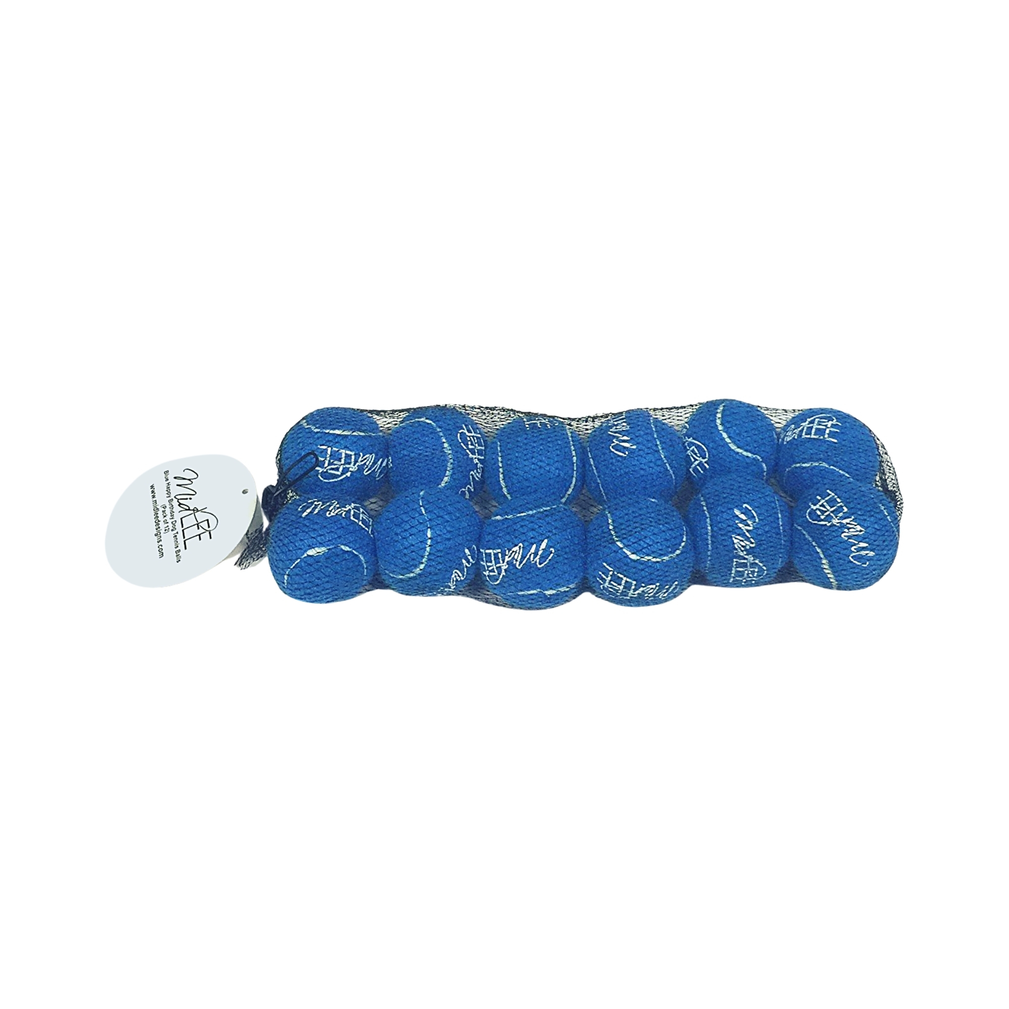 Bolas de tenis Midlee rosa feliz cumpleaños para perro - Imagen 5 de 19