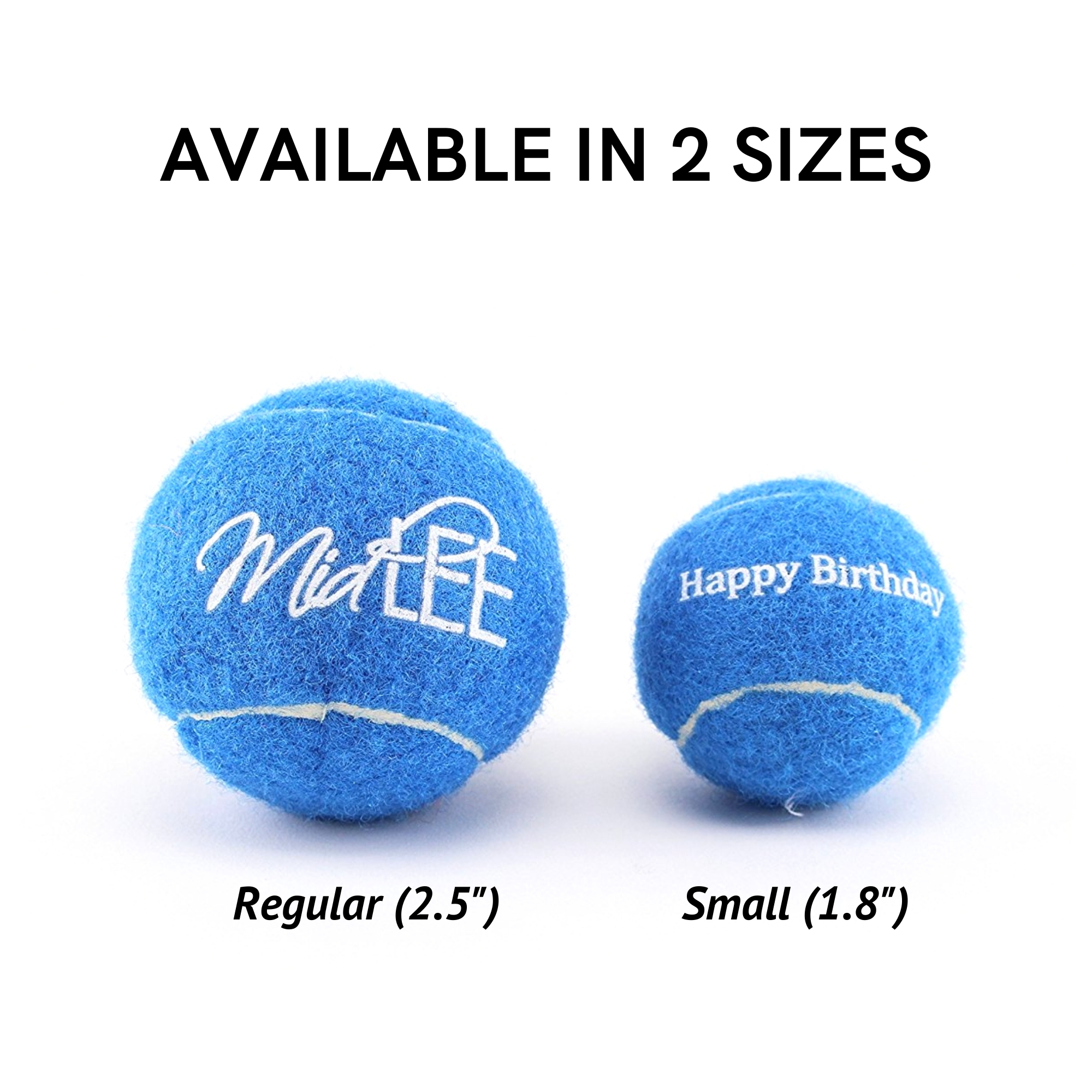 Bolas de tenis Midlee rosa feliz cumpleaños para perro - Imagen 8 de 19