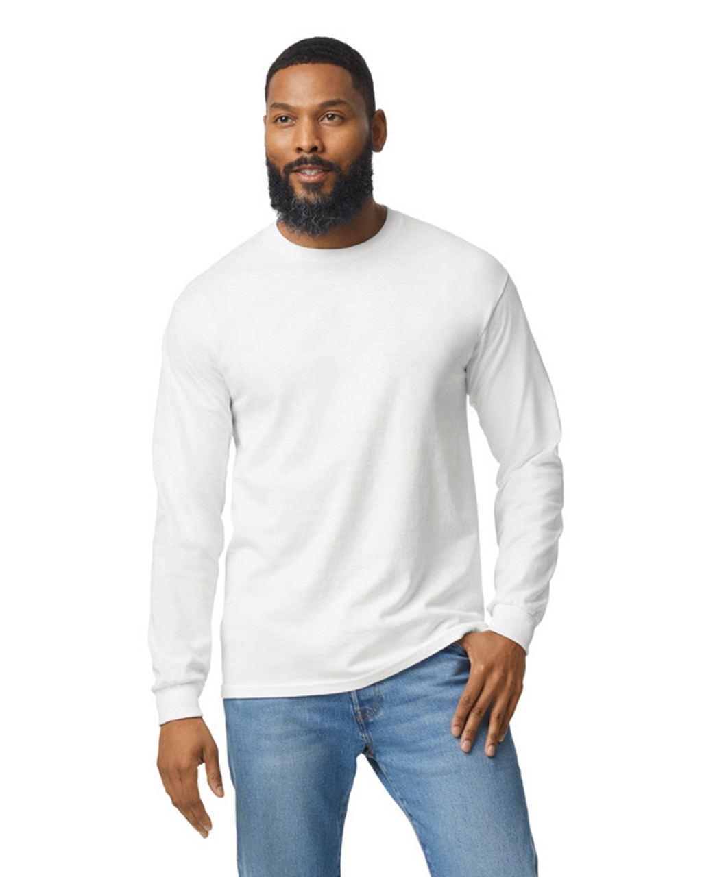 Gildan Heavy Cotton Adult Long Sleeve T-Shirt - Picture 13 of 15