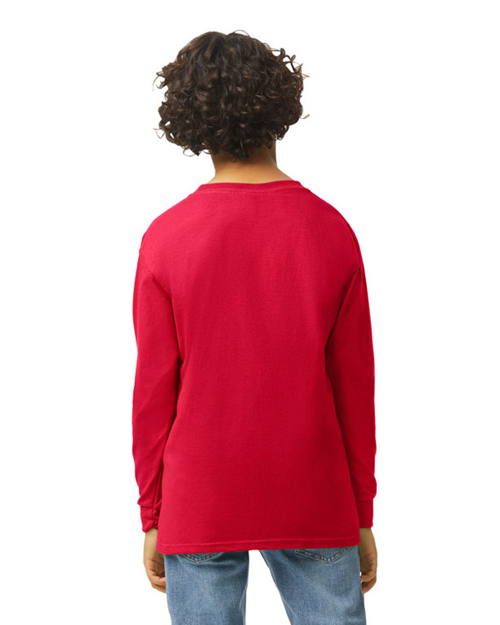 Gildan Heavy Cotton Youth Long Sleeve Crew Neck T-Shirt - Picture 10 of 20