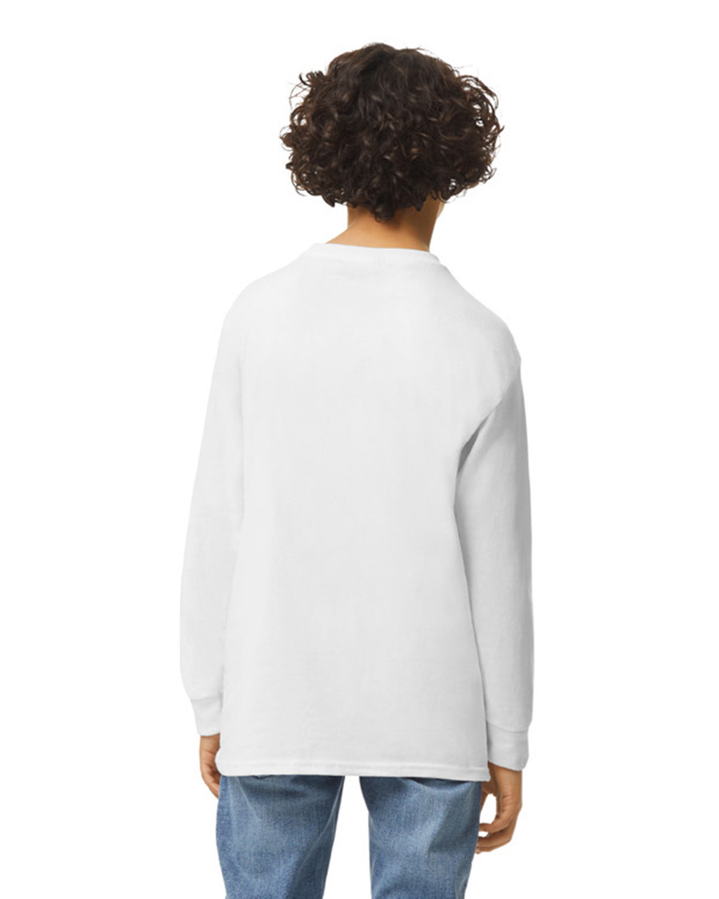 Gildan Heavy Cotton Youth Long Sleeve Crew Neck T-Shirt - Picture 19 of 20