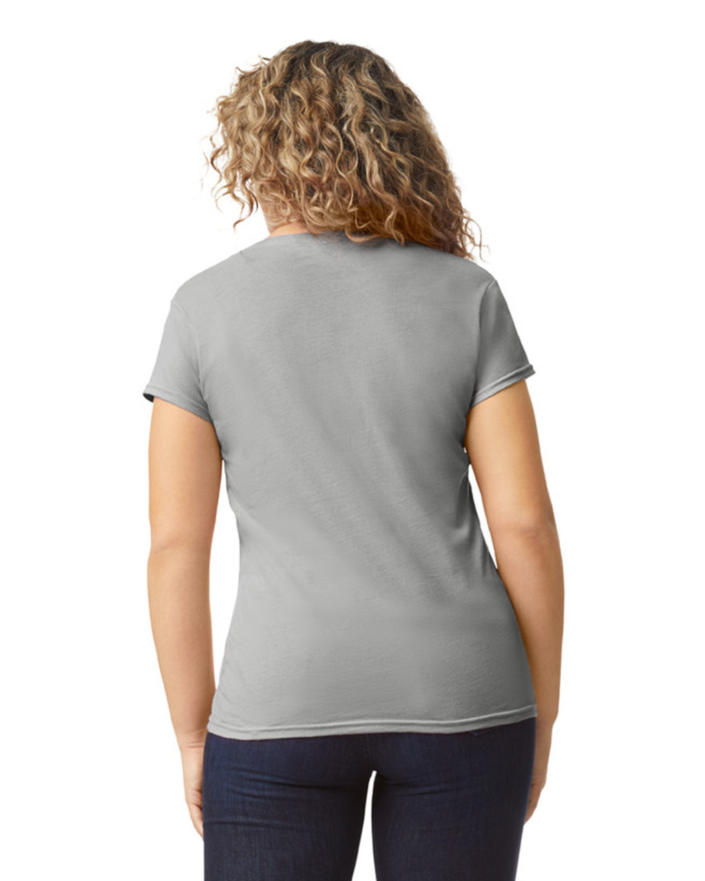 Gildan Softstyle Ladies' V-Neck Short Sleeve T-Shirt - Picture 13 of 17