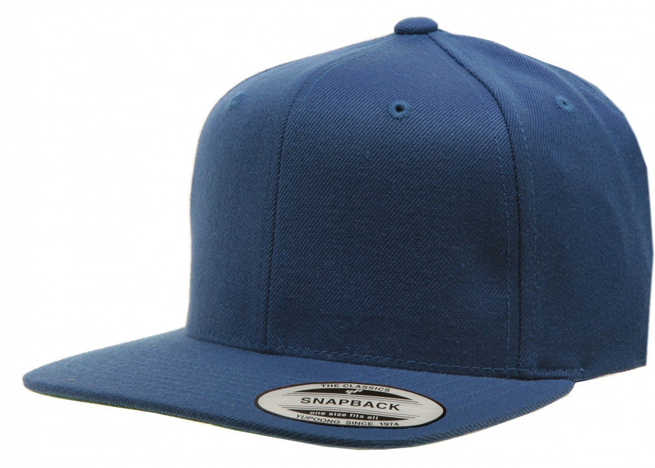 Yupoong Pro-Style Wool Blend Snap Back Blank Hat Baseball Cap