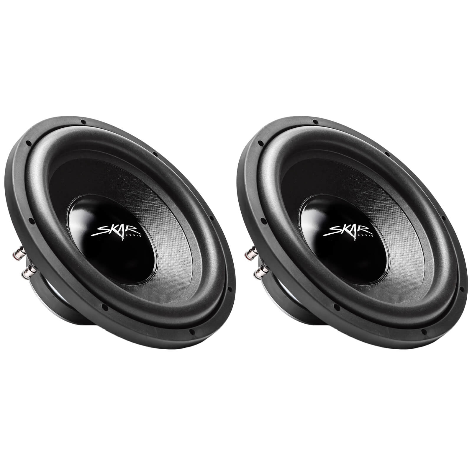 (2) NEW SKAR AUDIO IX12 D4 12" 500W MAX POWER DUAL 4 SUBWOOFERS PAIR
