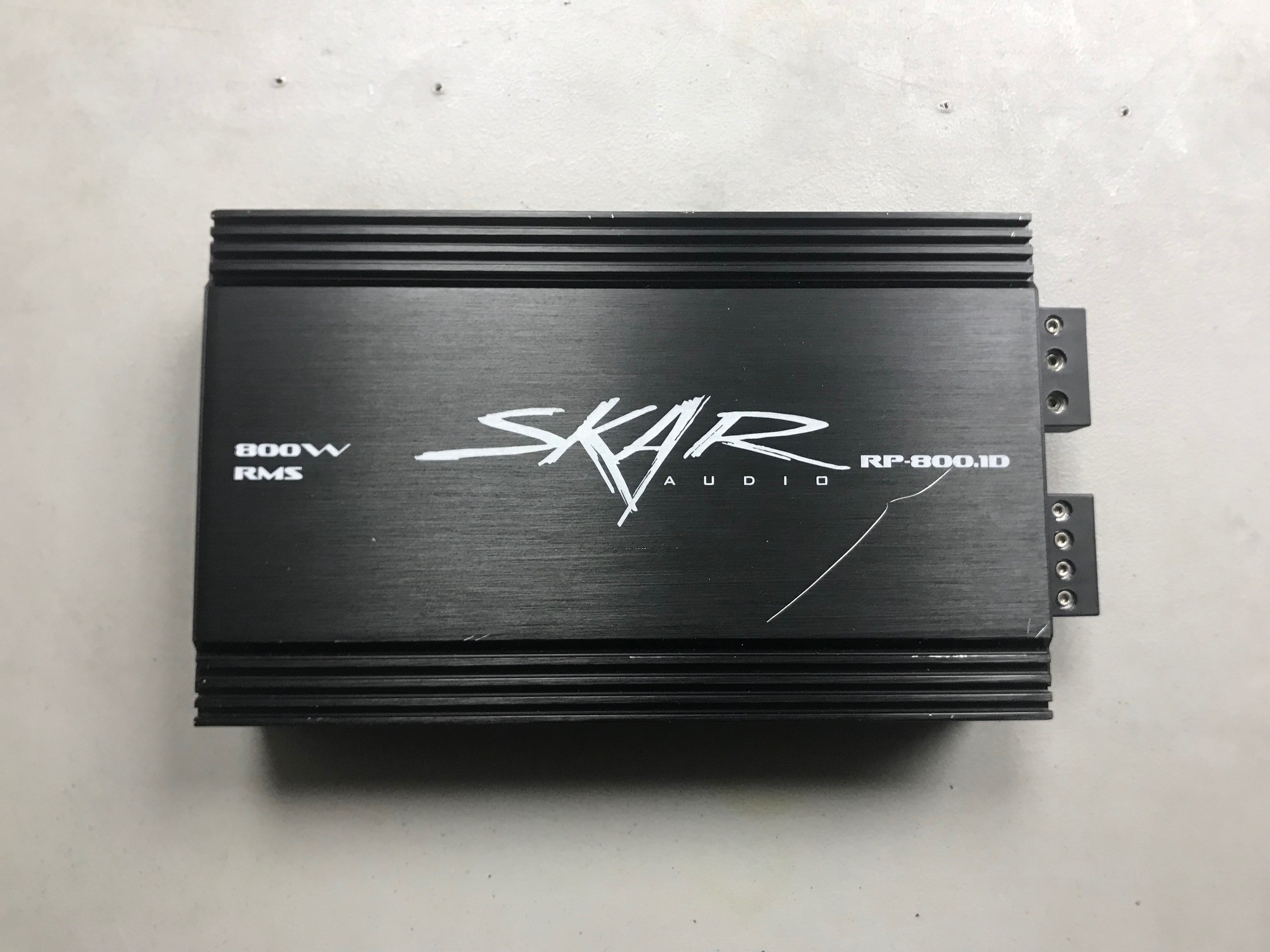 USED SKAR AUDIO RP800.1D 1200 WATT MAX POWER CLASS D MONO SUB