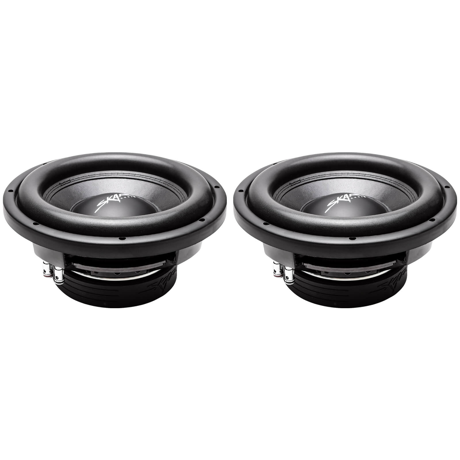 Pair of 2 Skar Audio VD-8 D2 8 600W Max Power Dual 2 Ohm Shallow Mount Subwoofers 2