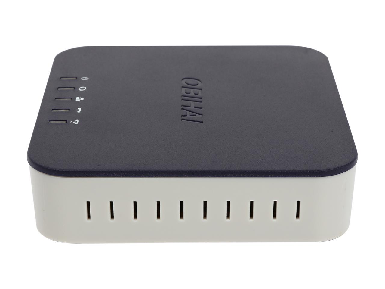 Obihai OBI302 VoIP Telephone Adapter with 2Phone Ports, Router & USB
