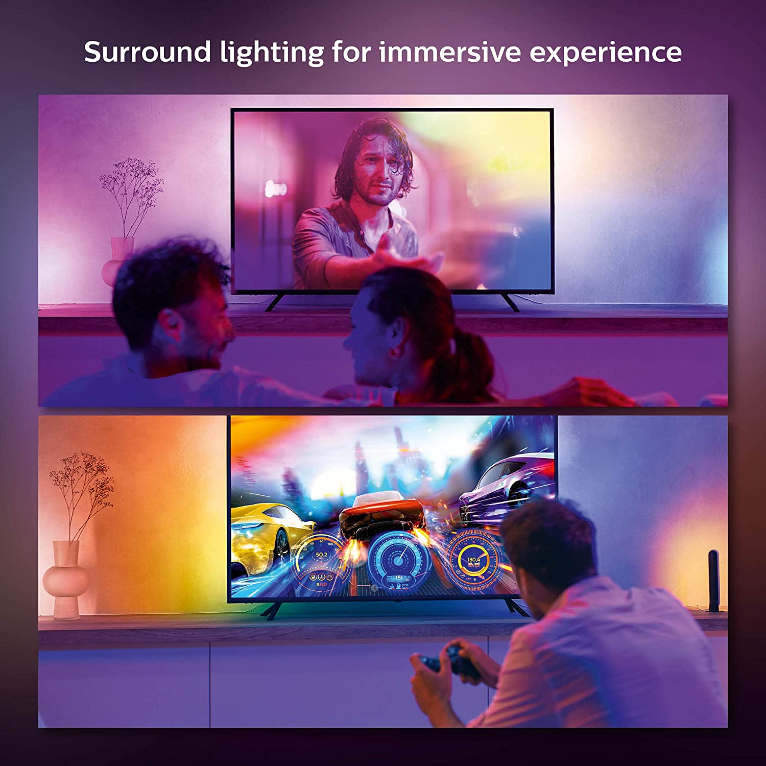 Philips Hue RGB Play – Tubo de luz LED inteligente con degradado
