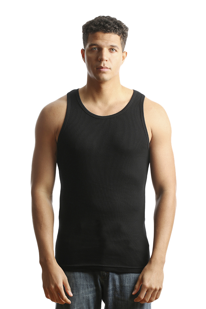 Мужская хлопковая майка в рубчик City Lab