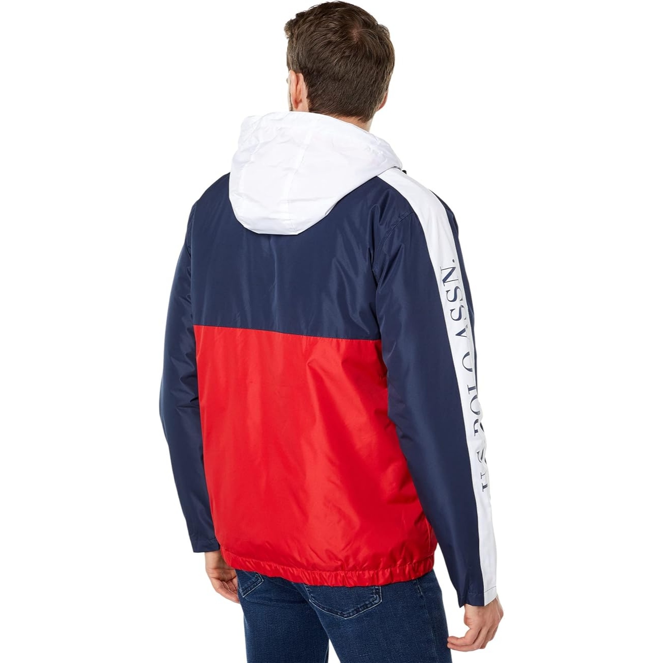 US Polo Assn Mens Hooded Polar Fleece Jacket 6390₽