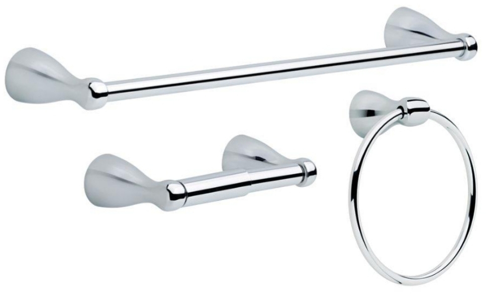 Delta 3 Piece Bath Kit Foundations Collection Never Installed