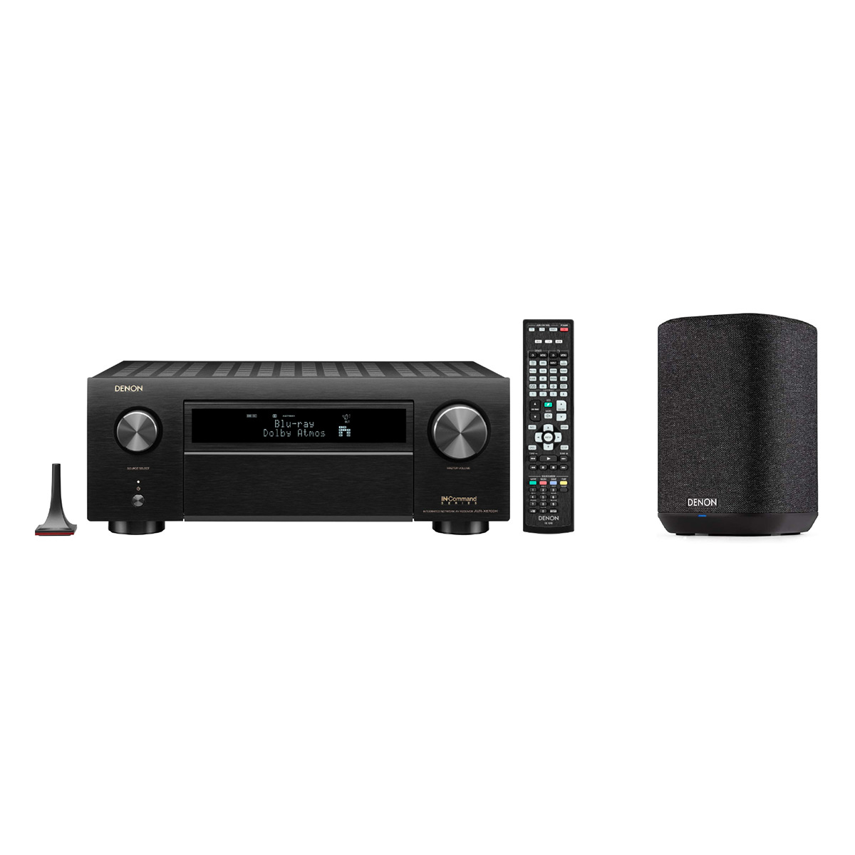 Denon AVR-X6700H 11.2-Channel 8K AV Receiver with 3D Audio and Amazon Alexa Voice Control with Denon Home 150 Wireless Streaming