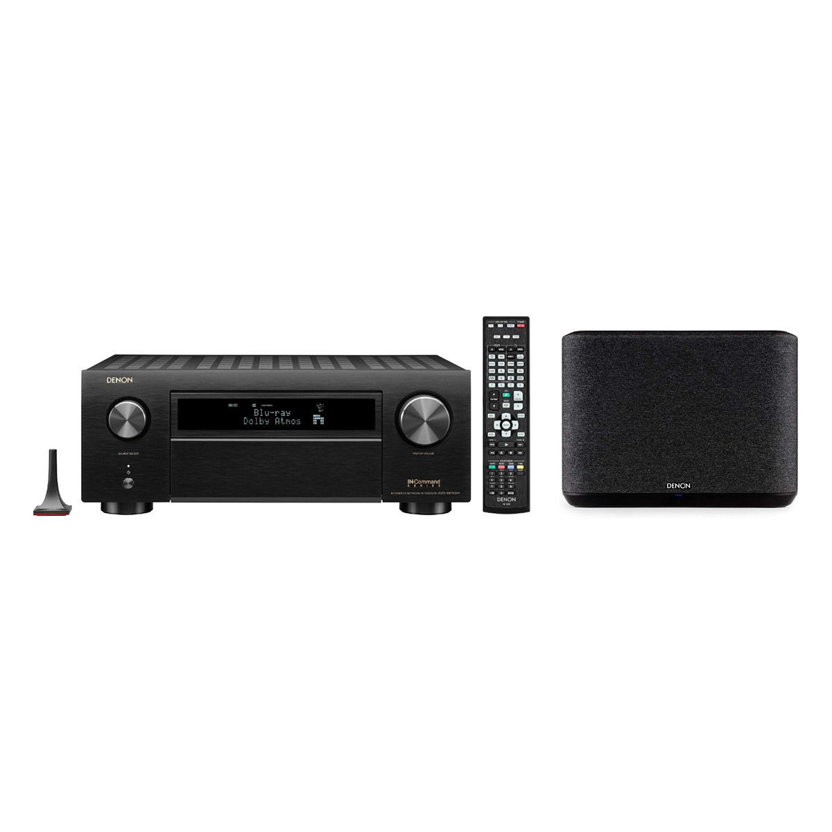 Denon AVR-X6700H 11.2-Channel 8K AV Receiver with 3D Audio and Amazon Alexa Voice Control with Denon Home 250 Wireless Streaming