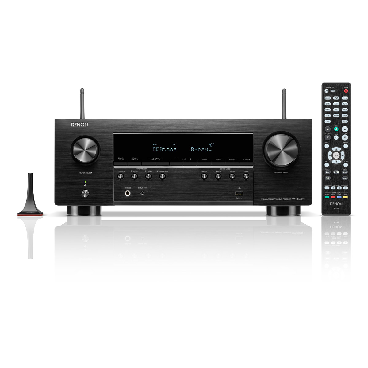 Denon AVR-S970H 7.2 Channel 8K Home Theater Receiver with Dolby Atmos/DTS:X and HEOS Built-In