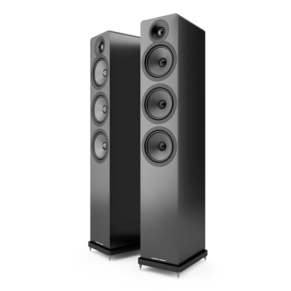Acoustic Energy AE1202 Slim-Line 3-Way Floorstanding Speakers - Pair (Paino...