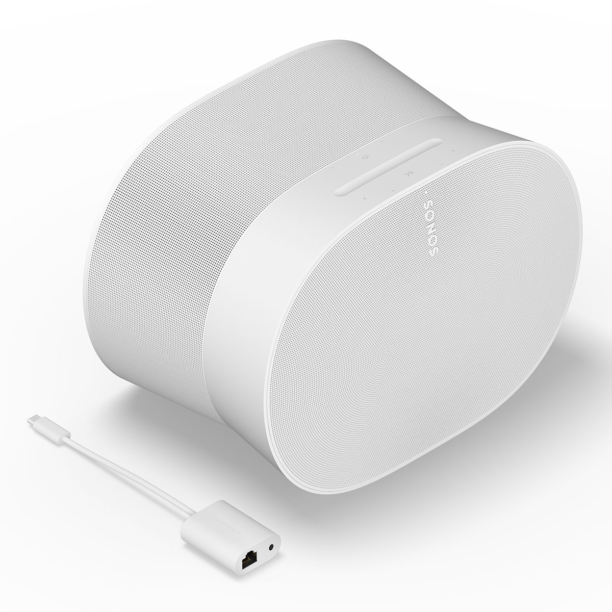 Sonos Era 300 Voice-Controlled Wireless Bluetooth Smart Speaker with Split Combo Cable Adapter with Ethernet and 3.5 mm Jack (Wh