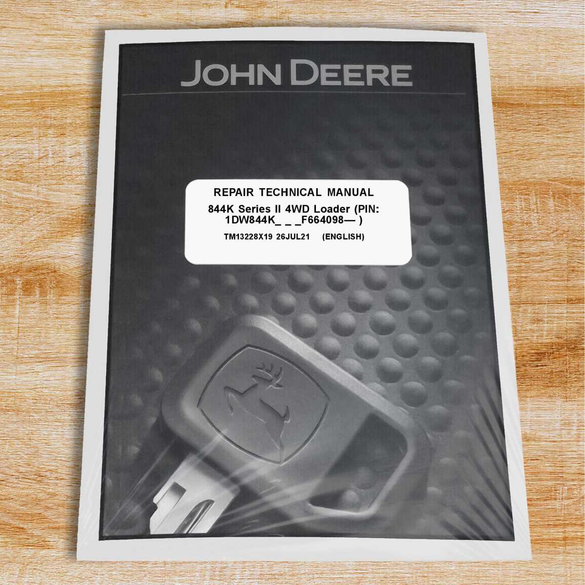 John Deere 844K Loader Technical Service Repair Manual - TM13228X19