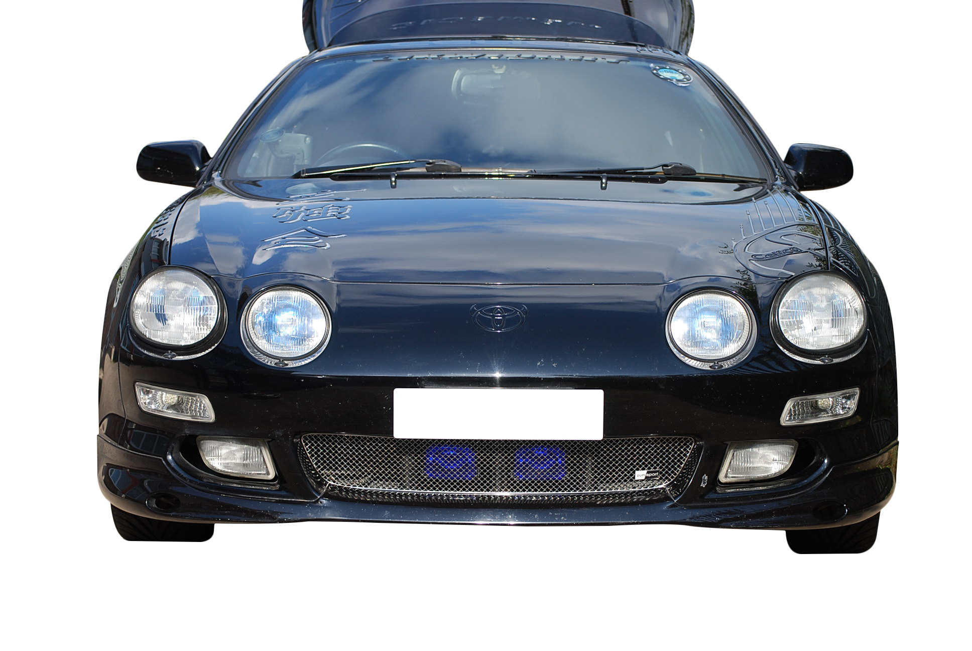 Lower Grille Set 2004 to 2008 Zunsport Compatible With Chrysler Crossfire Silver finish