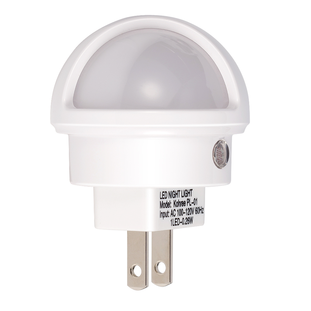4x Kohree Pack White LED Night Light Plug in with Auto Sensor Photocell