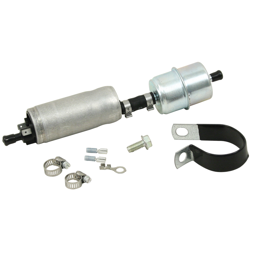 Empi 412604 InLine 12V Electric Fuel Pump W/Filter 30 GPH Fuel Flow