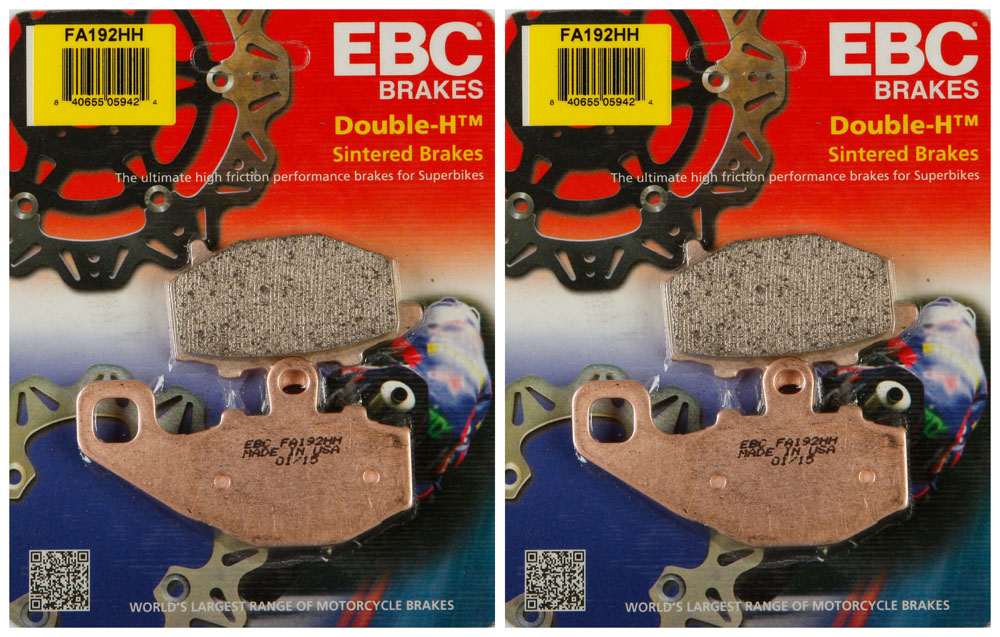 2 Packs - Enough for 2 Rotors EBC Double-H Sintered Metal Brake Pads FA447HH