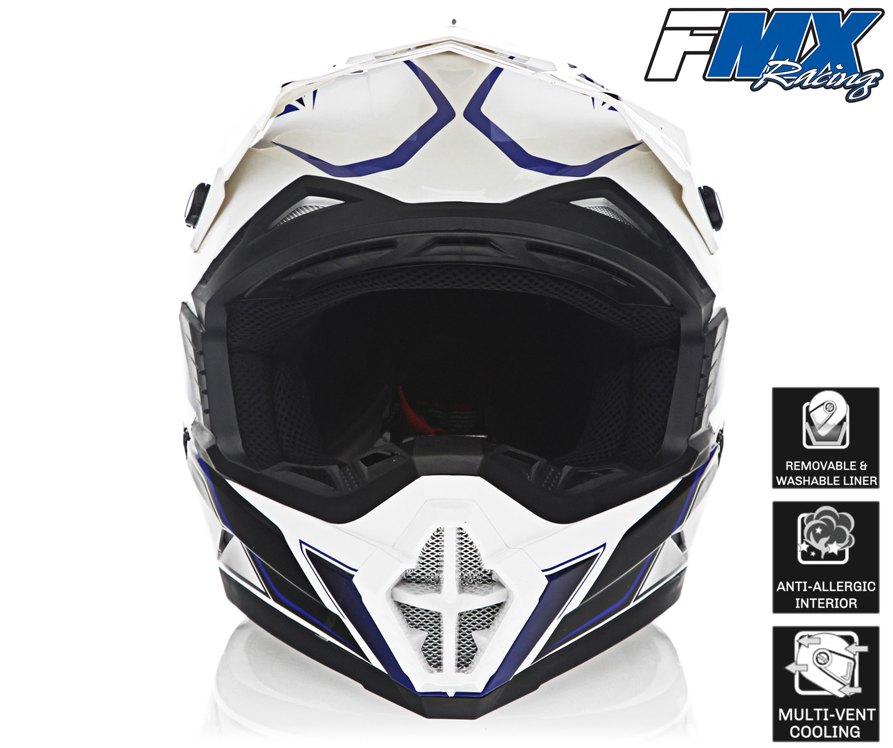 FMX Motocross Dirt Bike Off-Road ATV DOT Helmet - Picture 22 of 58