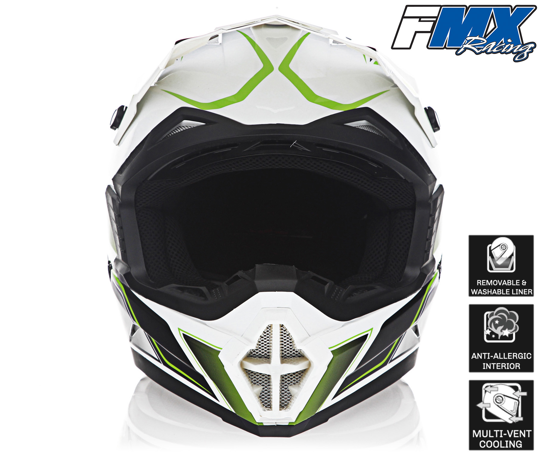 FMX Motocross Dirt Bike Off-Road ATV DOT Helmet - Picture 29 of 58
