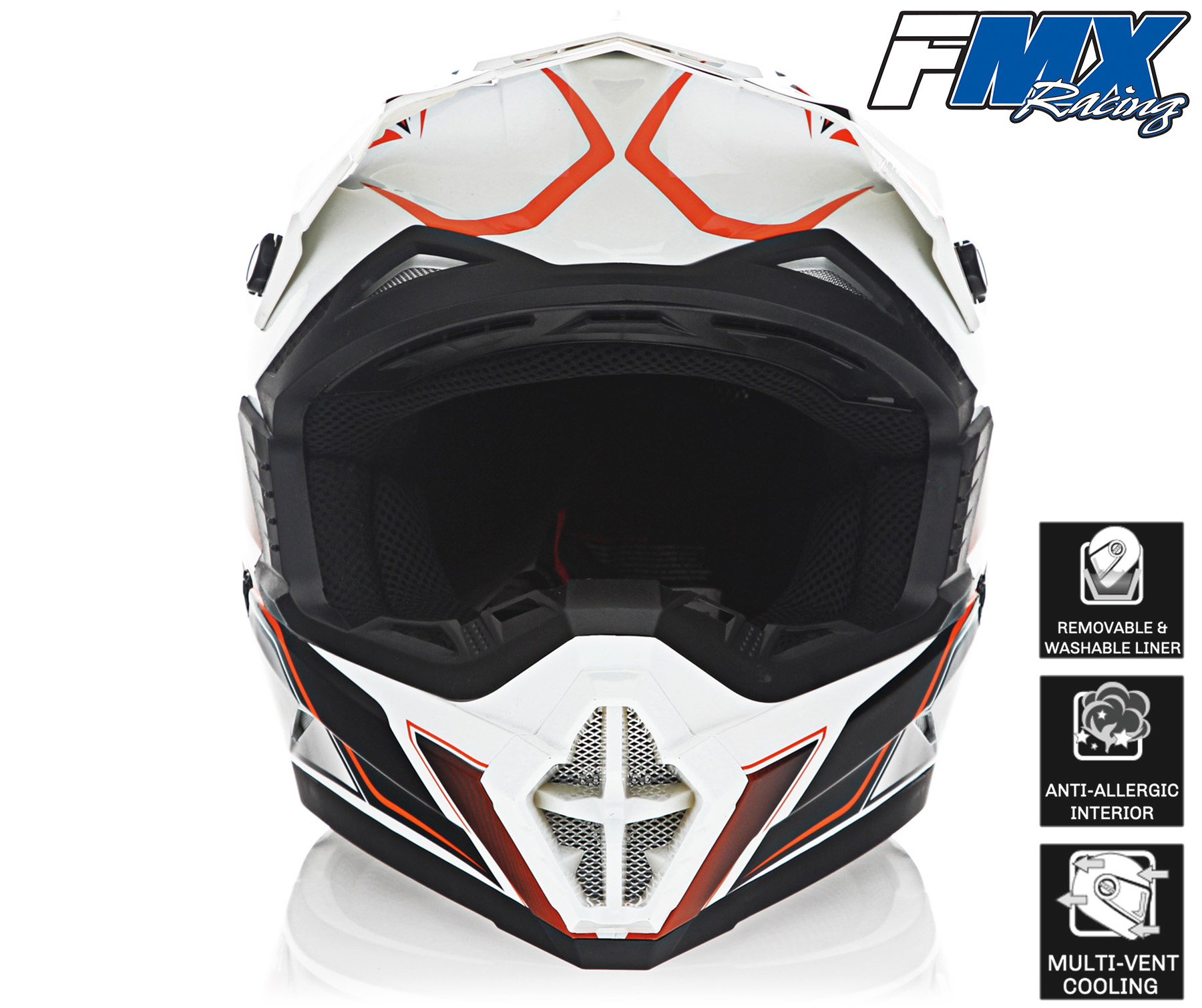 FMX Motocross Dirt Bike Off-Road ATV DOT Helmet - Picture 36 of 58