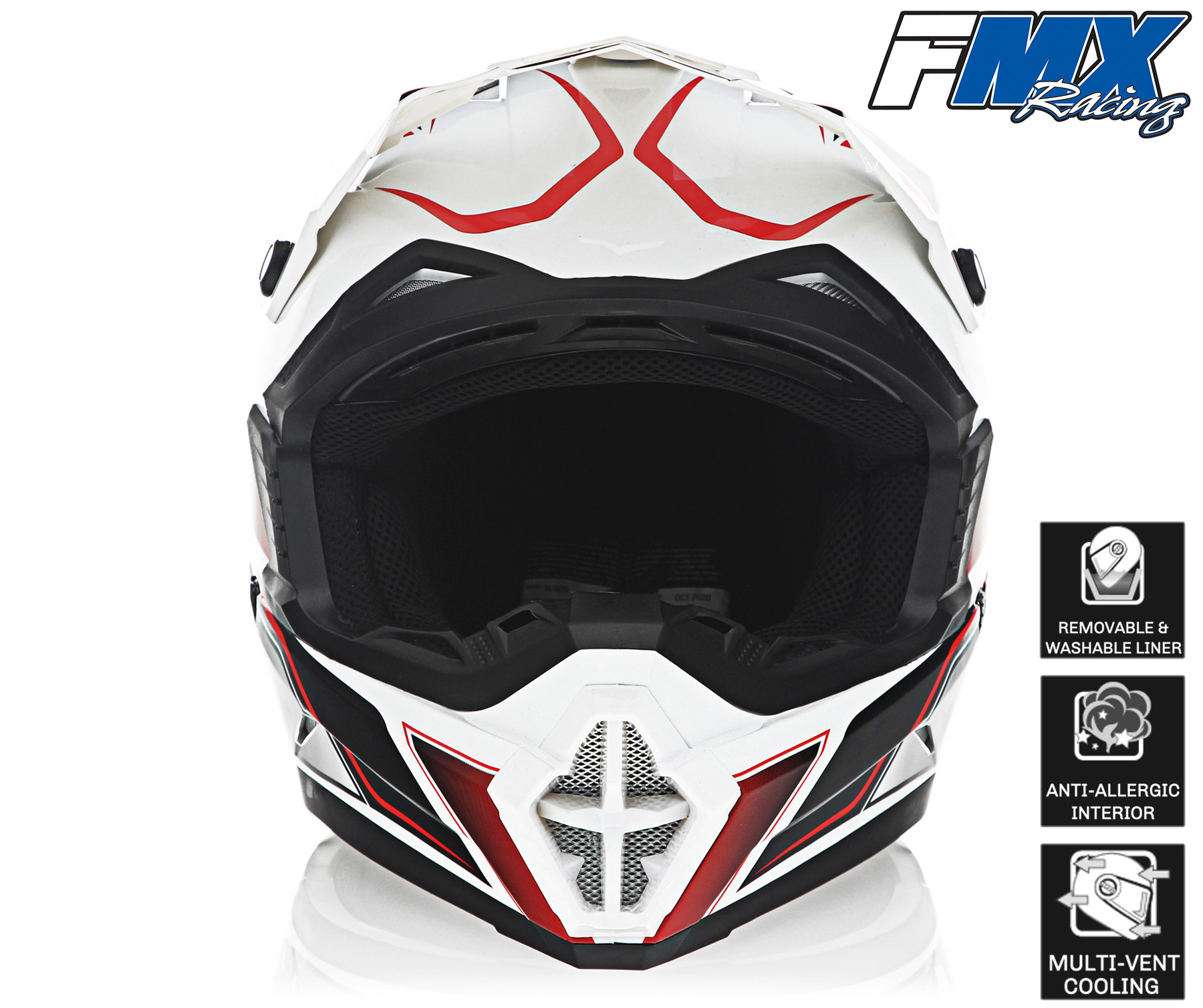 FMX Motocross Dirt Bike Off-Road ATV DOT Helmet - Picture 50 of 58
