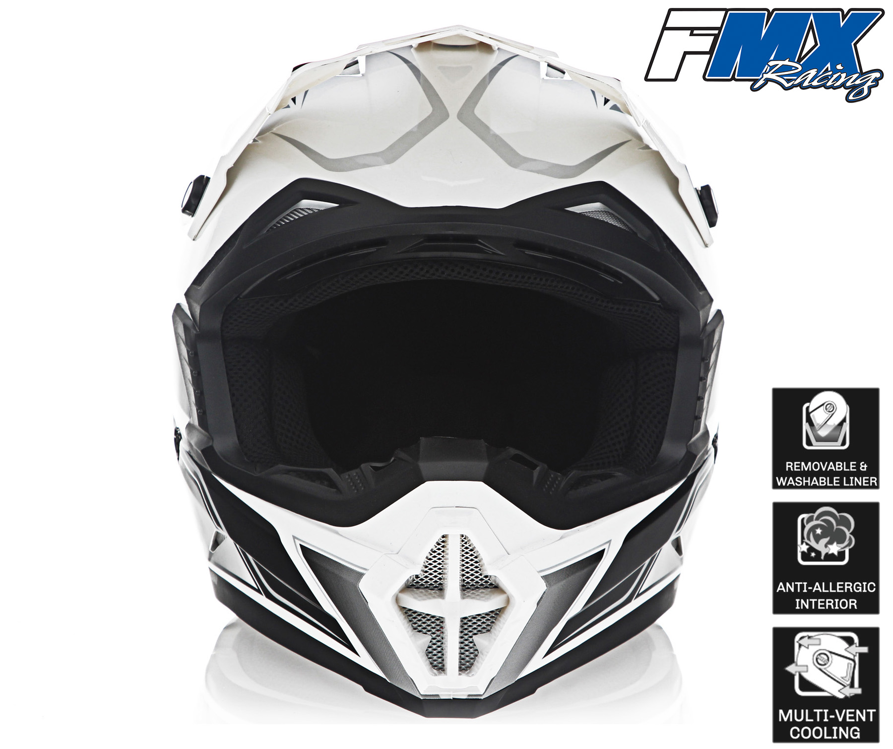 FMX Motocross Dirt Bike Off-Road ATV DOT Helmet - Picture 57 of 58