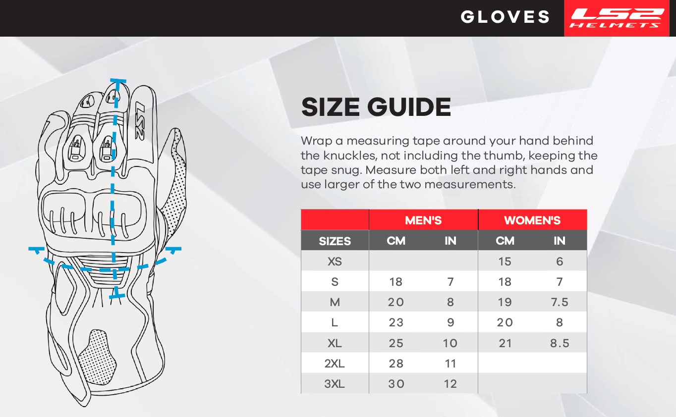 LS2 Dart Touring Black Glove Speed Addicts