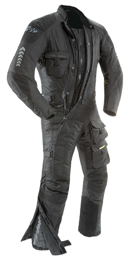 Traje Joe Rocket Survivor negro/negro para hombre - Imagen 3 de 7